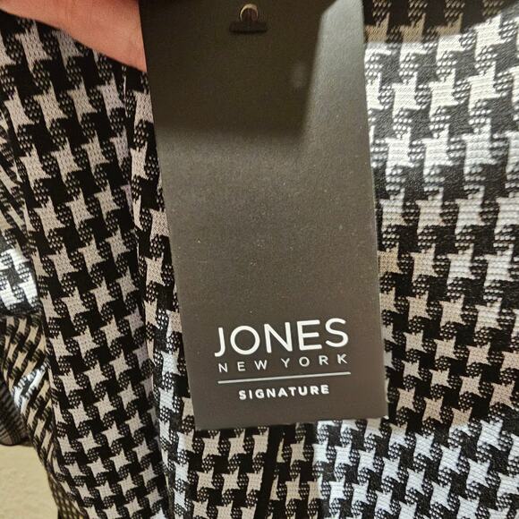 Jones New York L NWT Gingham Top Preppy Smart Classic Workwear Minimalist Chic - Picture 13 of 16